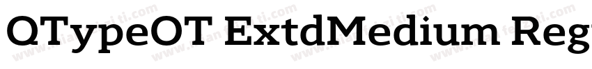 QTypeOT ExtdMedium Regular字体转换